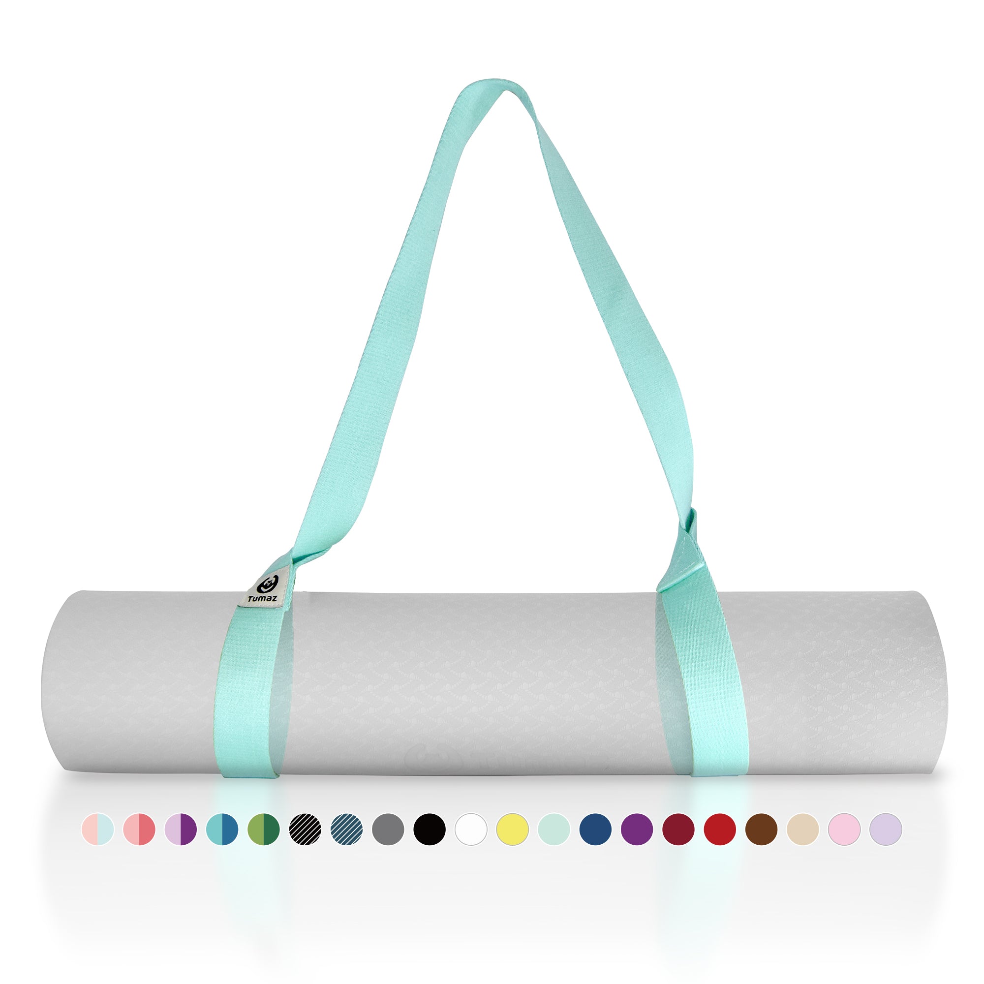 Tumaz Yoga Strap, Thick Soft 10 Loops & Non-Elastic Stretching Strap, 80  inch, Black