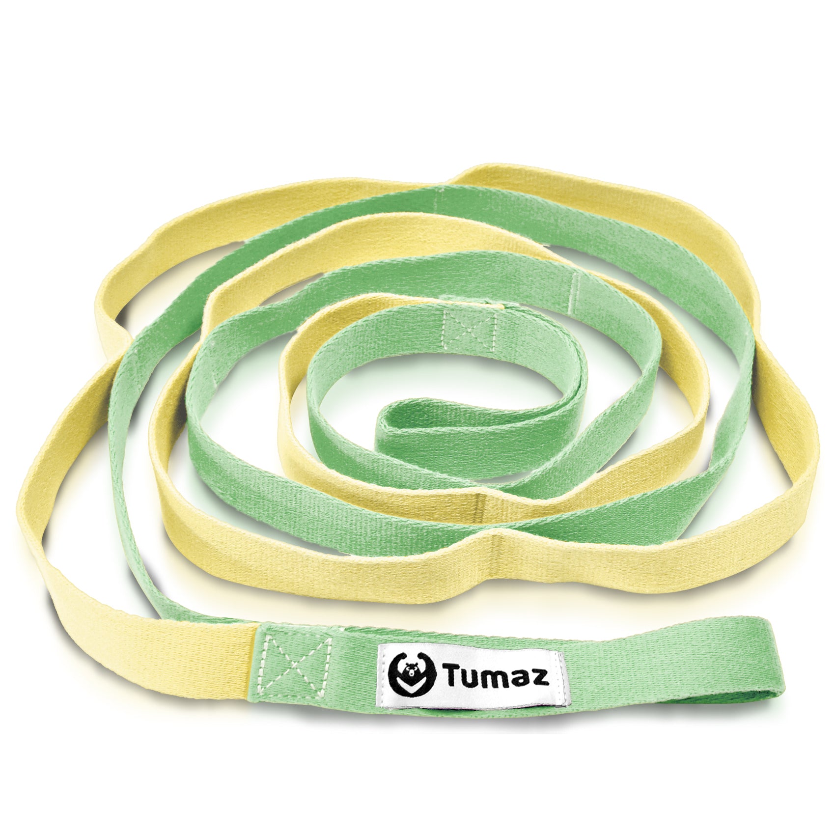 Tumaz Stretching Strap - 10 Loops & Non-Elastic Yoga Strap - The Perfect  Home Workout Stretch Strap for Physical Therapy, Yoga, Pilates, Flexibility  - Extra Thick, Durable, Soft Number Version Multi-Loop c.